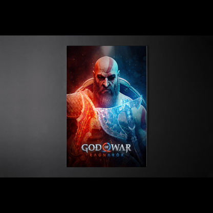 Wall Art God Of War Ragnarok - Kratos Dual Power 1