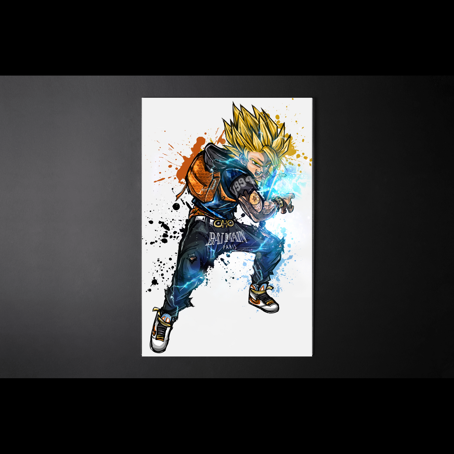 Wall Art Dragon Ball, SS2 Goku