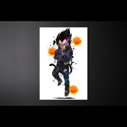 Wall Art Dragon Ball, Vegeta Nike Tech