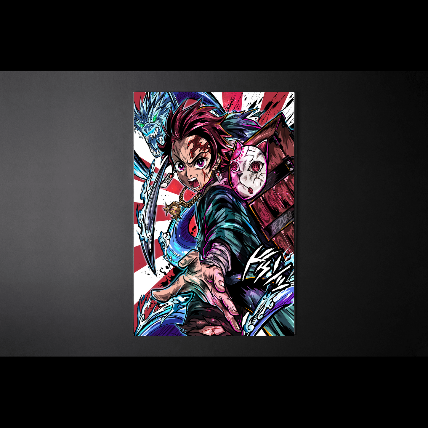 Wall Art Kimetsu no Yaiba, Tanjiro Water Breathing