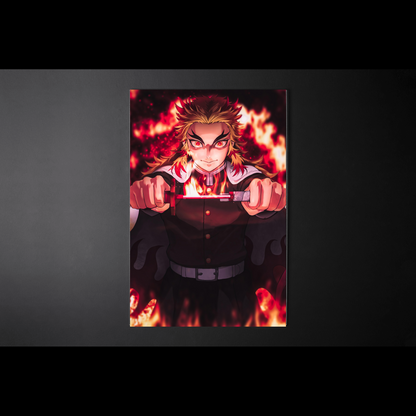 Wall Art Rengokuu Flames Boku No Hero