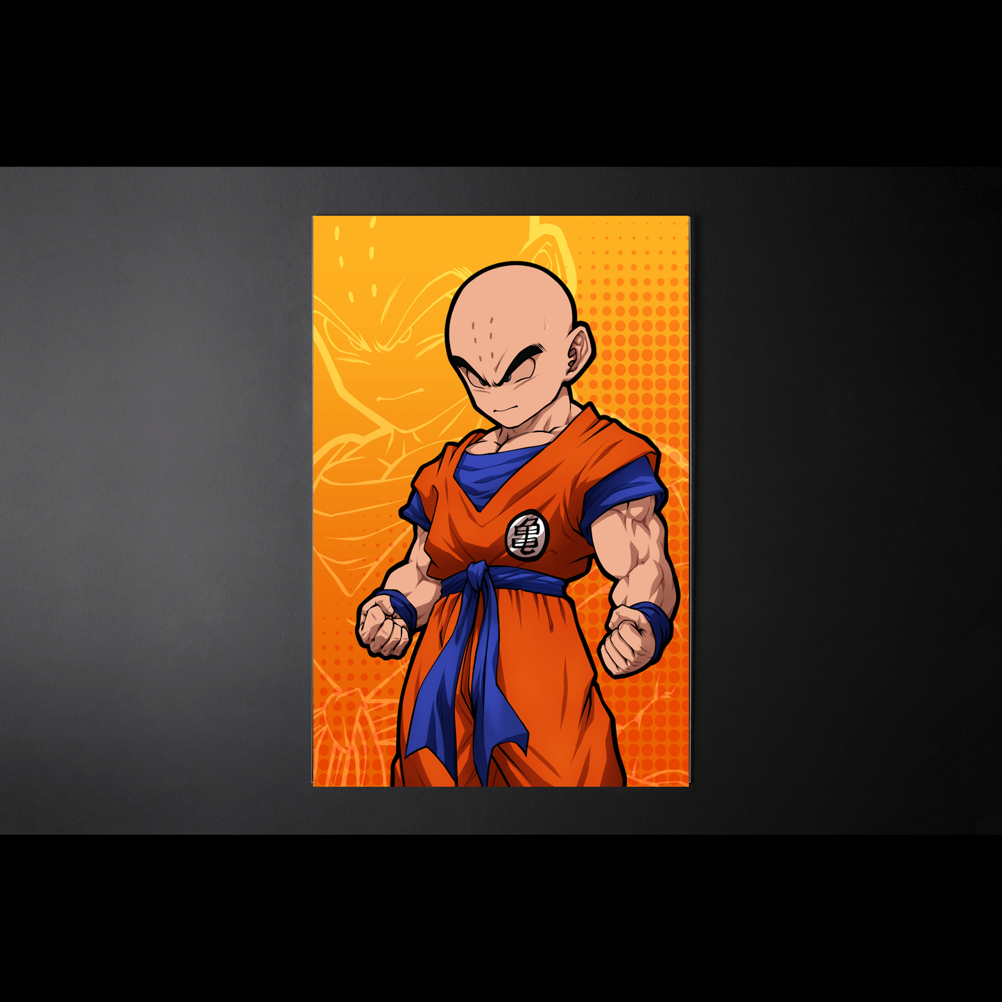 Wall Art Krillin Manga Style