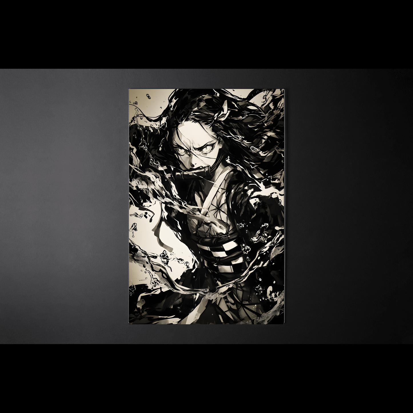 Wall Art Nezuko KNY Black Paint