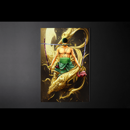 Wall Art de One piece Zoro "ultra gold ultimate"