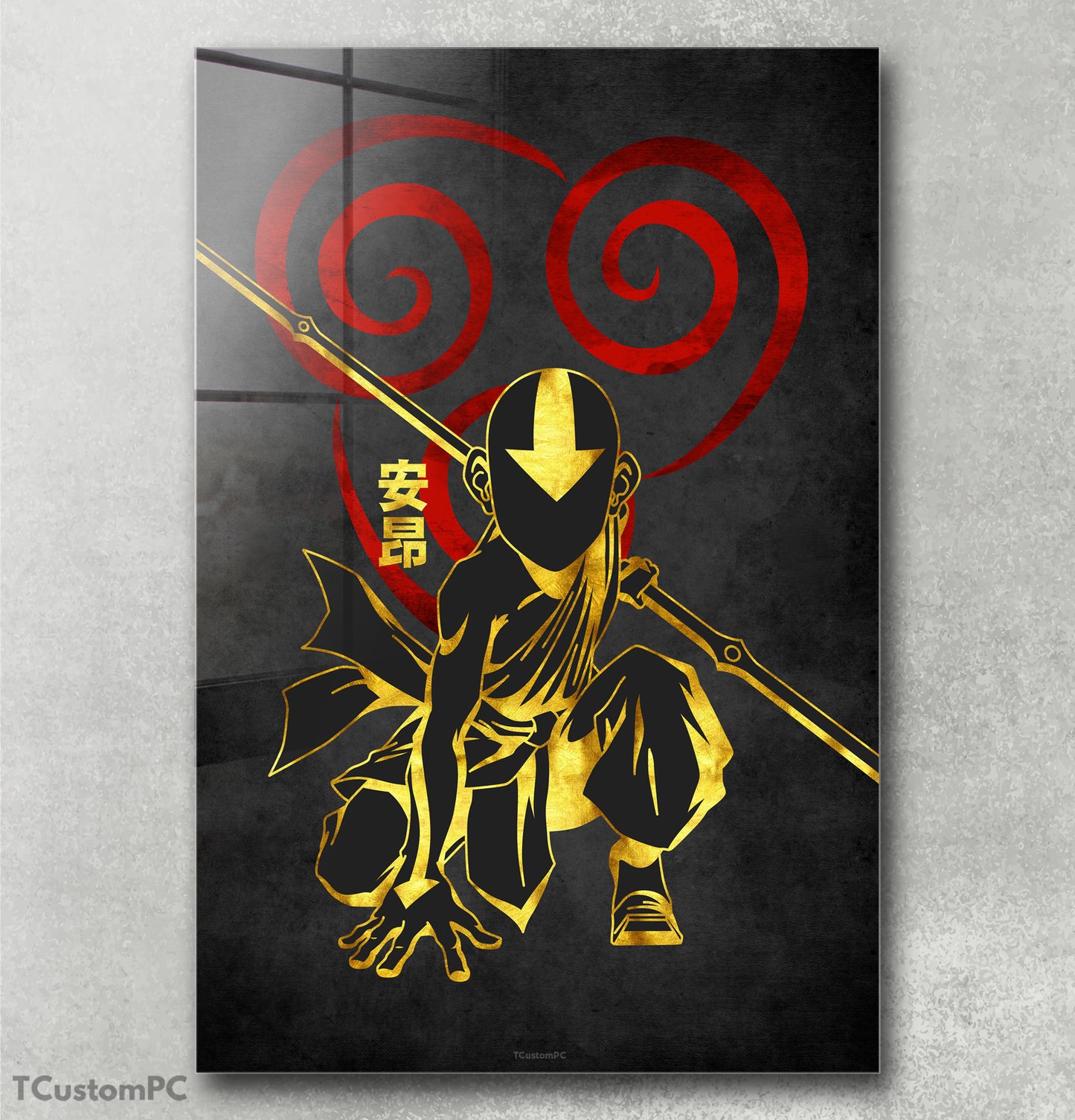 Aang Red Golden painting