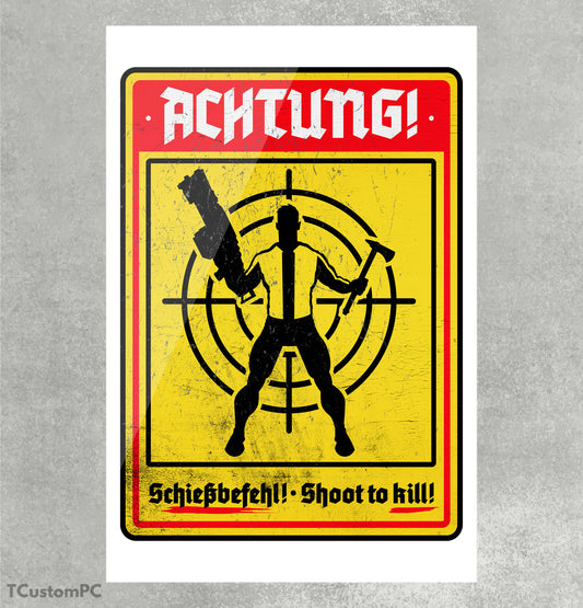Achtung painting