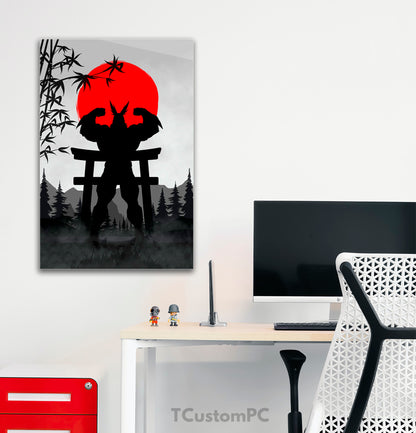 All Might Silhouette painting