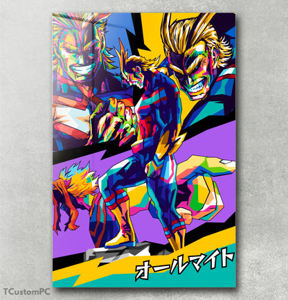 Pintura colorida de All Might MHA