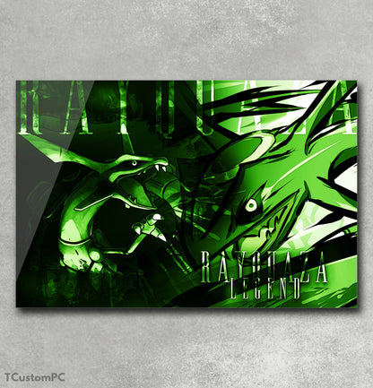 Box Rayquaza Pokémon Poster style