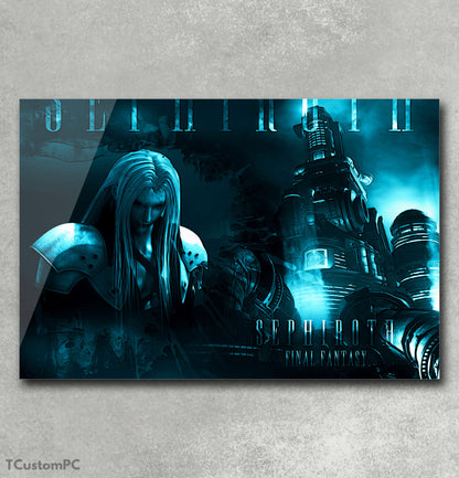 Pintura estilo pôster de fantasia Sephiroth