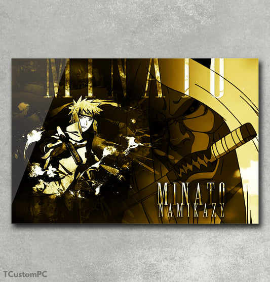 Painting Minato Naruto Poster style