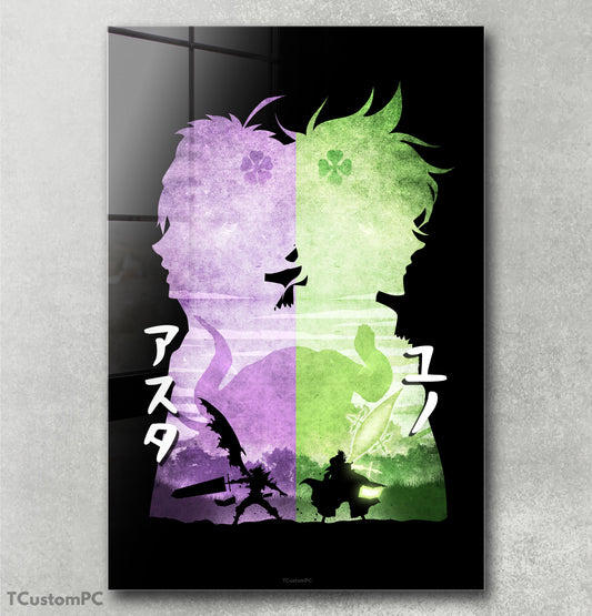 Cuadro Asta & Yuno Minimalist Silhouette