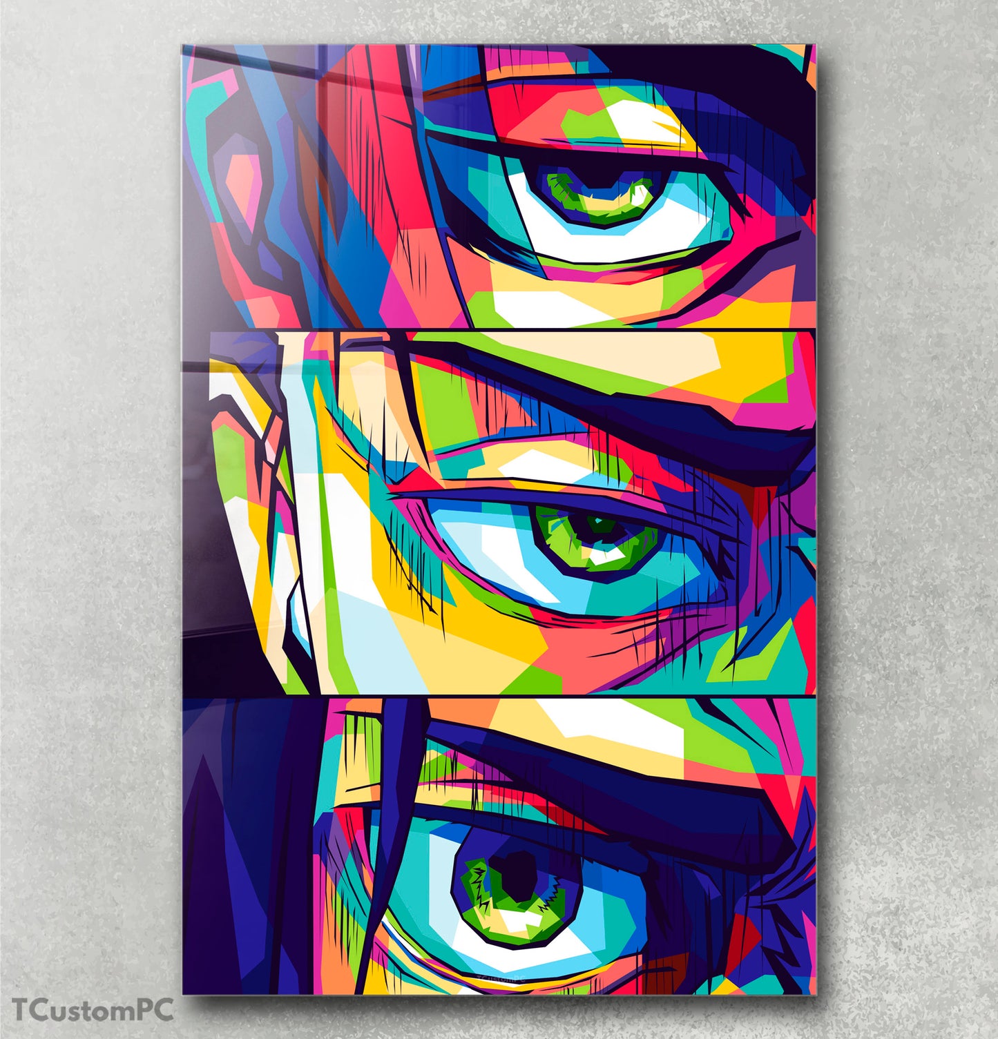 Pintura colorida de Attack On Titan EYES