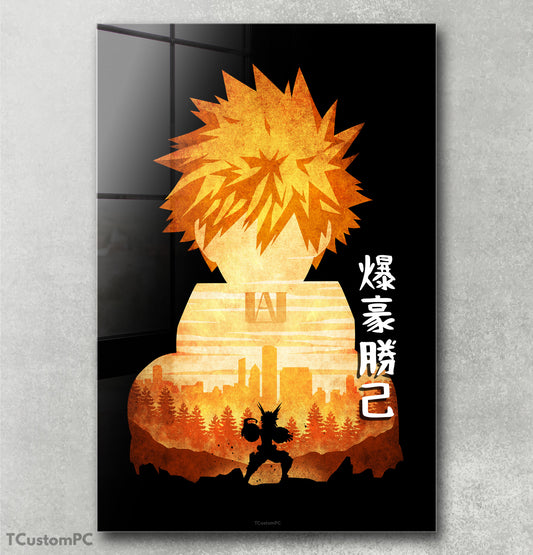 Bakugo Minimalist Silhouette painting