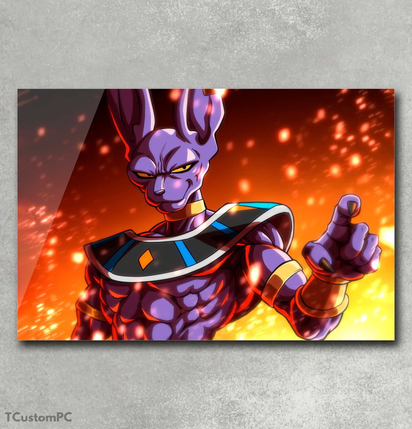 Cuadro Beerus Flames DB