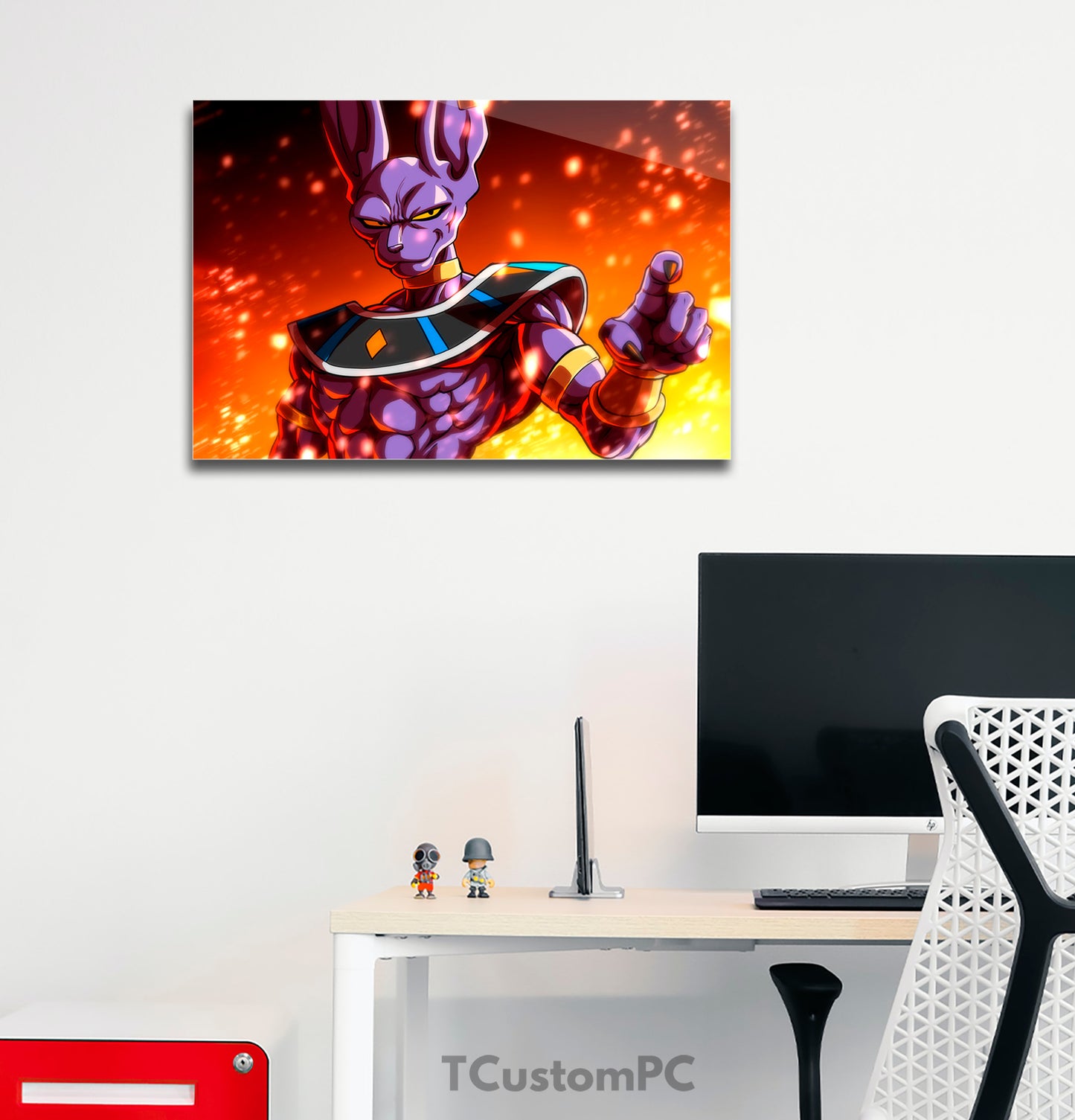 Wall Art Beerus Flames DB