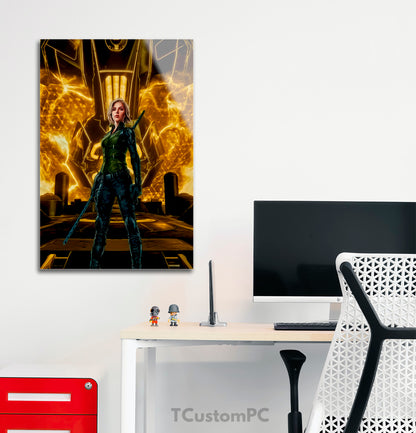 Black Widow painting fr