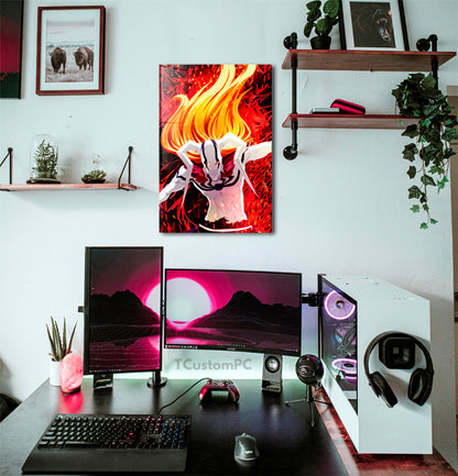 Bleach Ichigo Vasto Lorde Fury Wallpape pintura