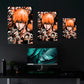 Wall Art Bleach Ichigo orange black vector