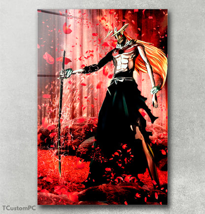 Bleach pintura Bleach ichigo Vasto Lorde Floresta vermelha