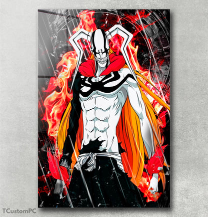 Bleach ichigo vasto lorde pintura do mundo oco