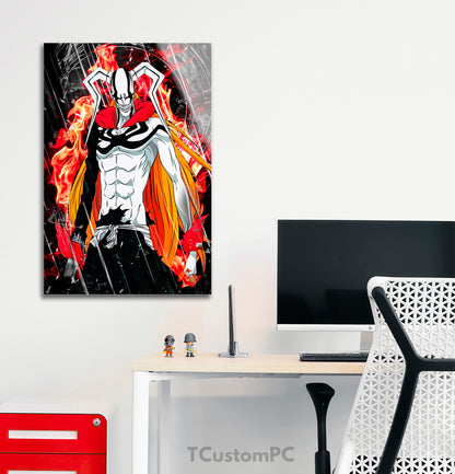 Bleach ichigo vasto lorde pintura do mundo oco