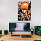 Wall Art Bleach Ichigo orange black vector