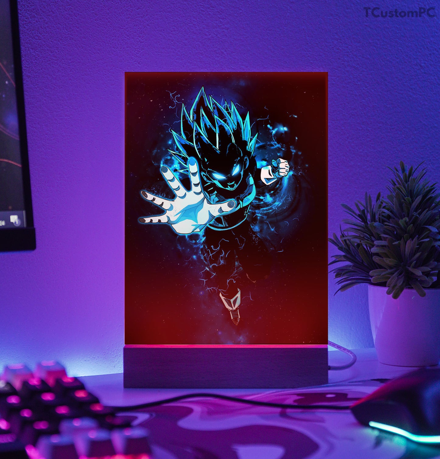 TC-Lamp Vegeta Blue God Warrior Vector, Dragon Ball