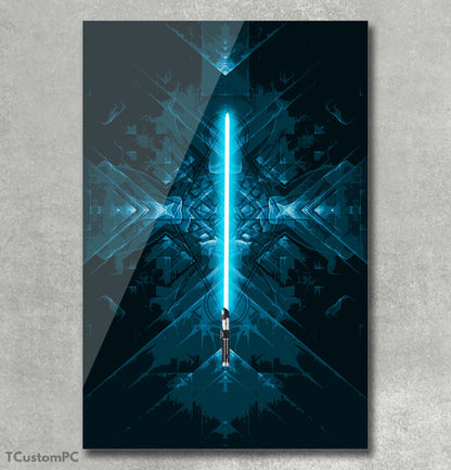 Blue sword painting