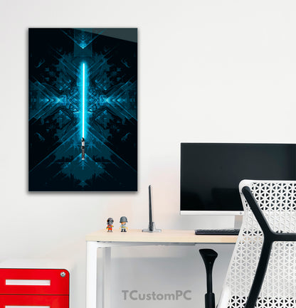 Blue sword painting