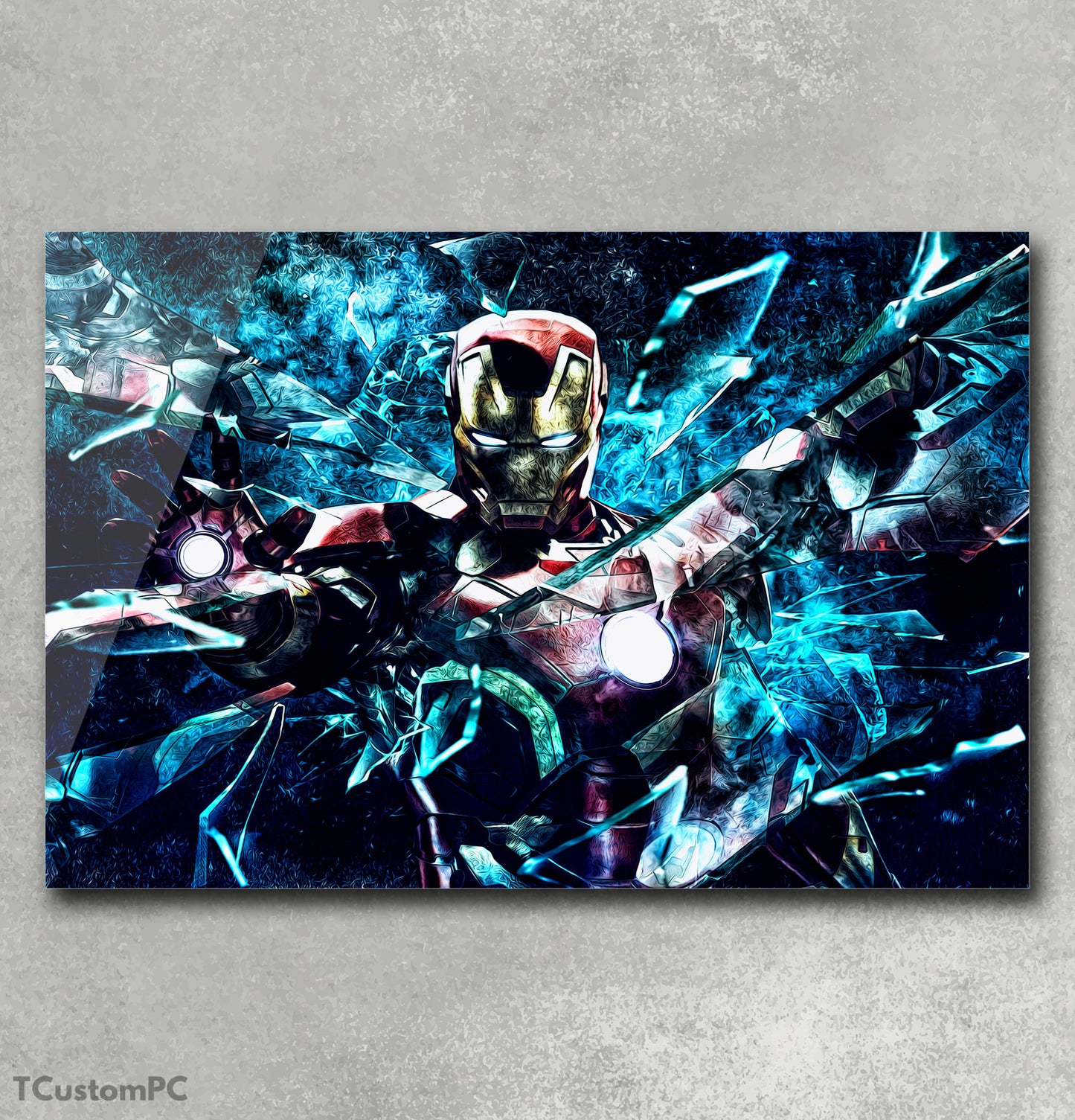 Homem de Ferro cristal quebrado 1 pintura