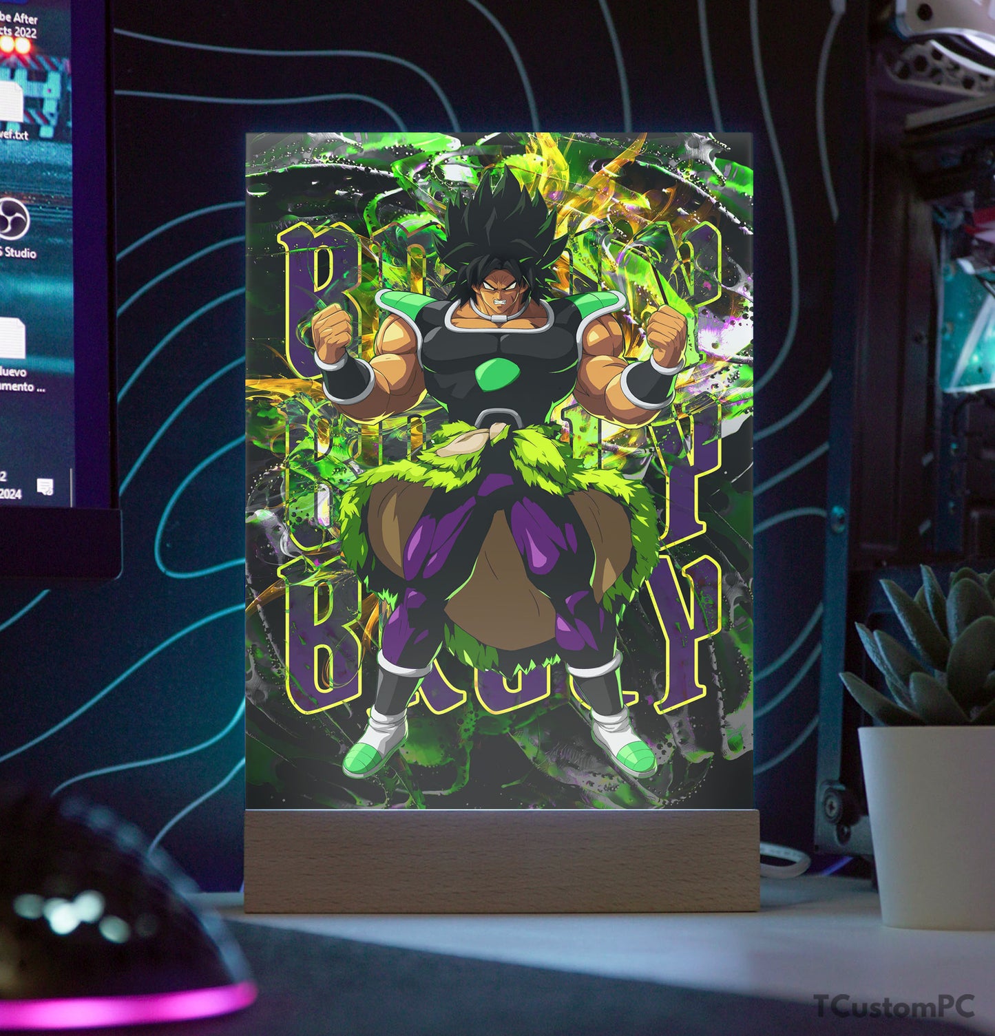 TC-Lamp Broly guerreiro lendário brutalismo