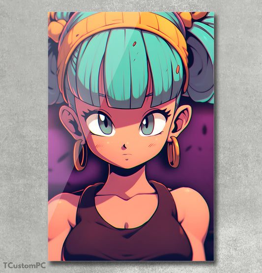 Bulma Dragon Ball painting