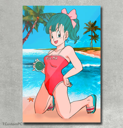 Bulma beach vector painting