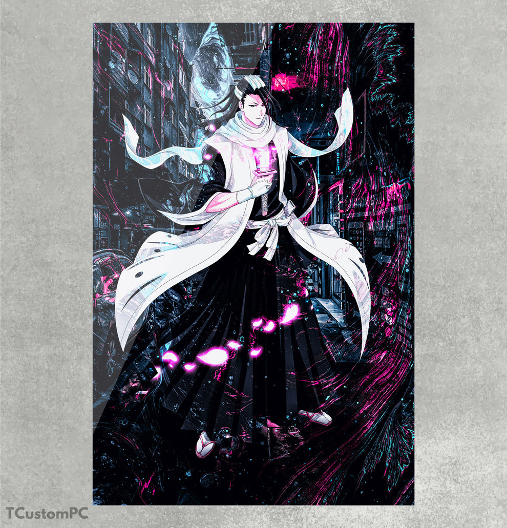 Painting-Byakuya-Kuchiki-Lora-Bleach, New Design - Displate ...