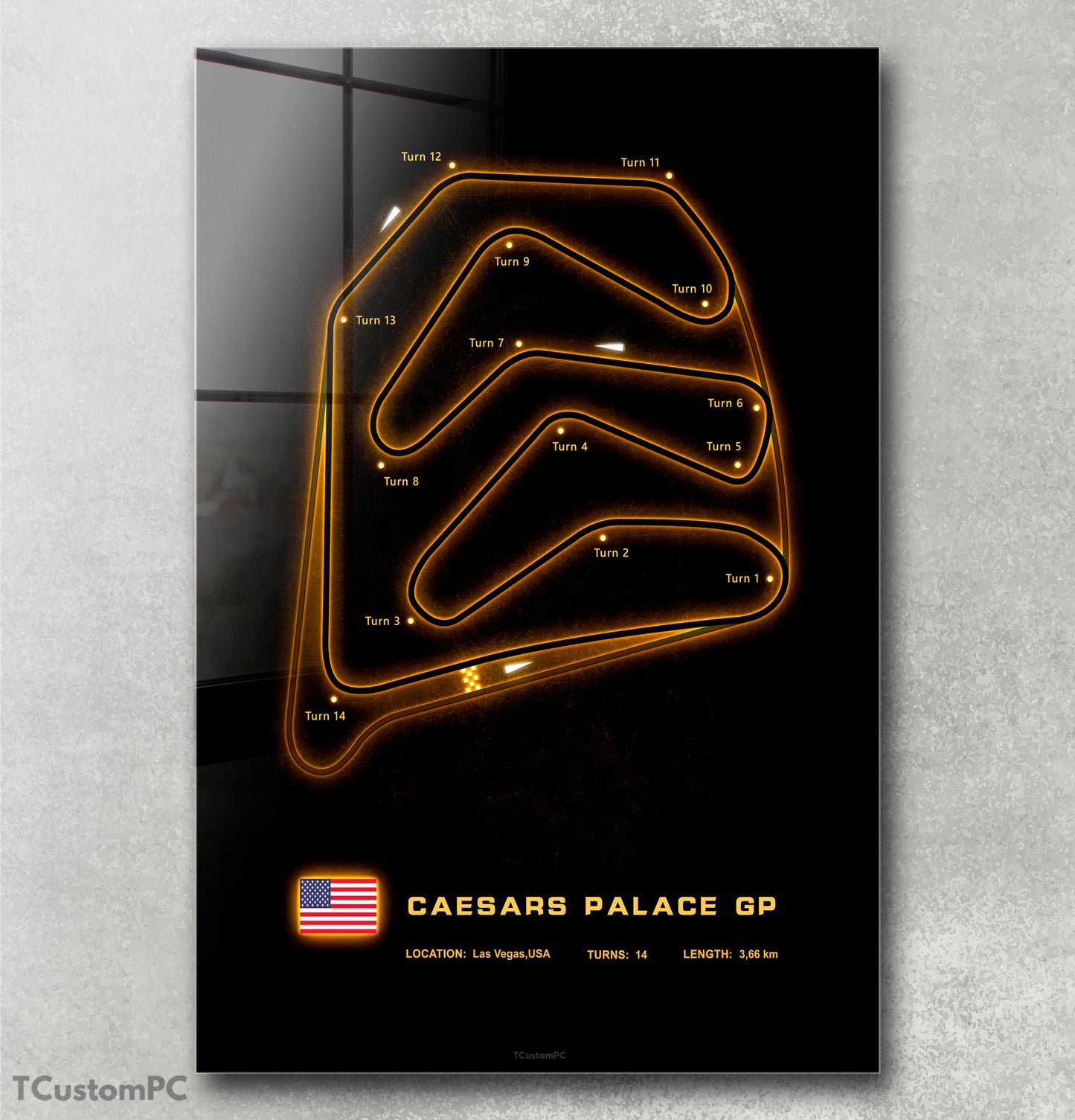 Caesars Palace GP Circuit frame