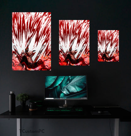 Chainsaw Man blood painting