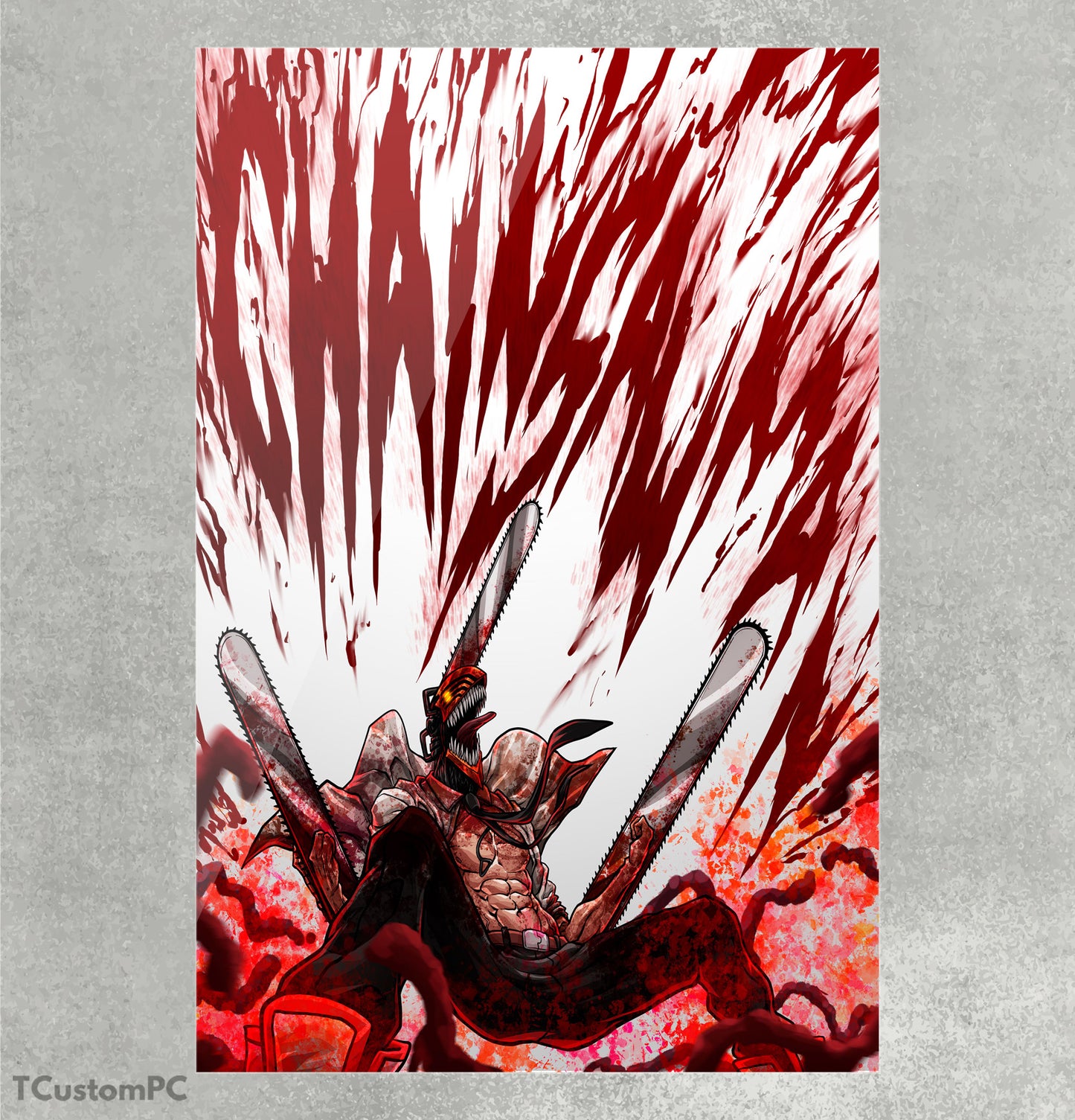 Cuadro Chainsaw Man blood