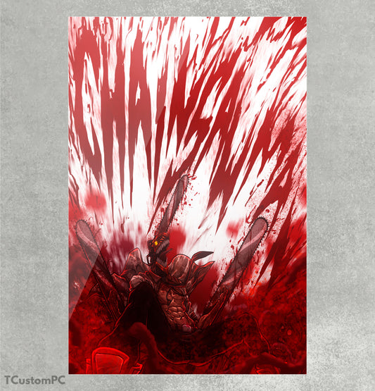 Chainsaw Man blood 2 painting