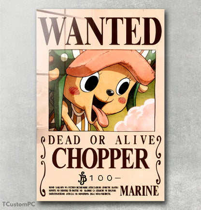 Cuadro Tony Tony Chopper Wanted bounty