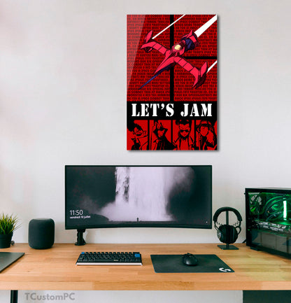 Cowboy bebop lets jam vector painting