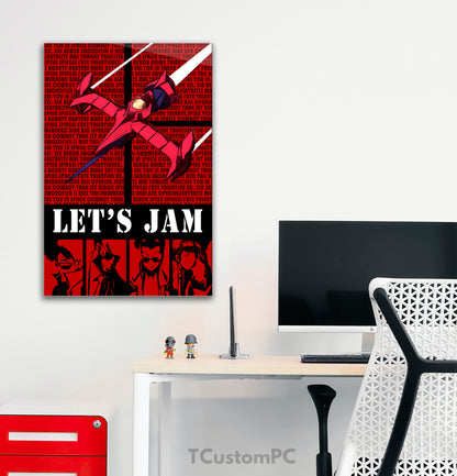 Cowboy bebop lets jam vector painting