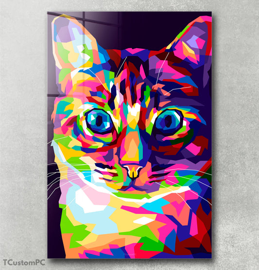 Cuadro Cute Cat Pop Art