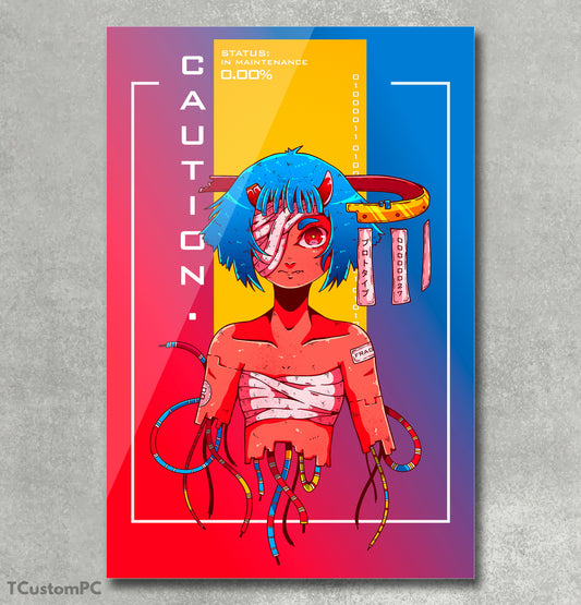 Cyber ​​Oni painting