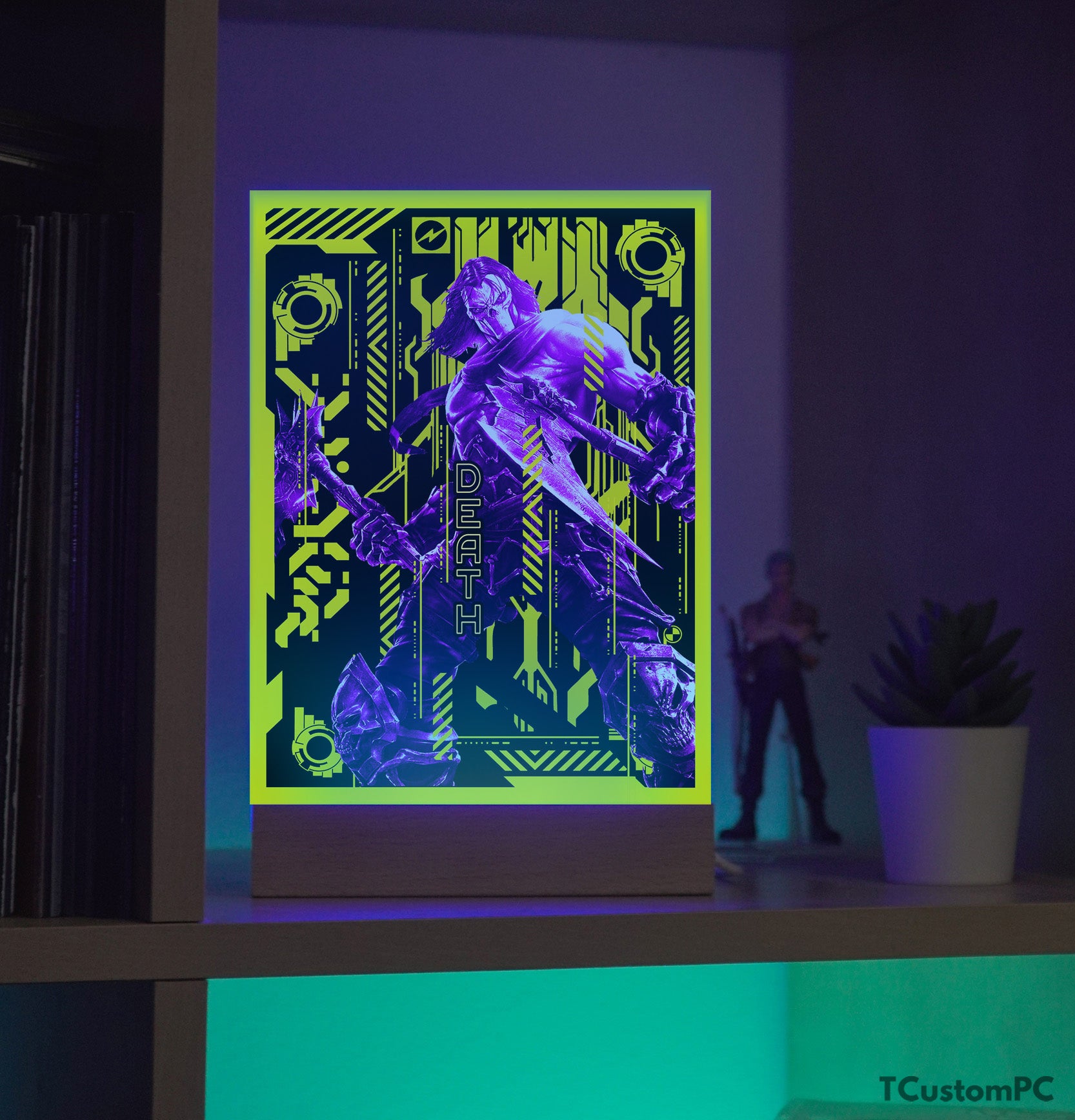 TC Lamp Cyber world Death, RGB LED LAMP with New Anime, movie or