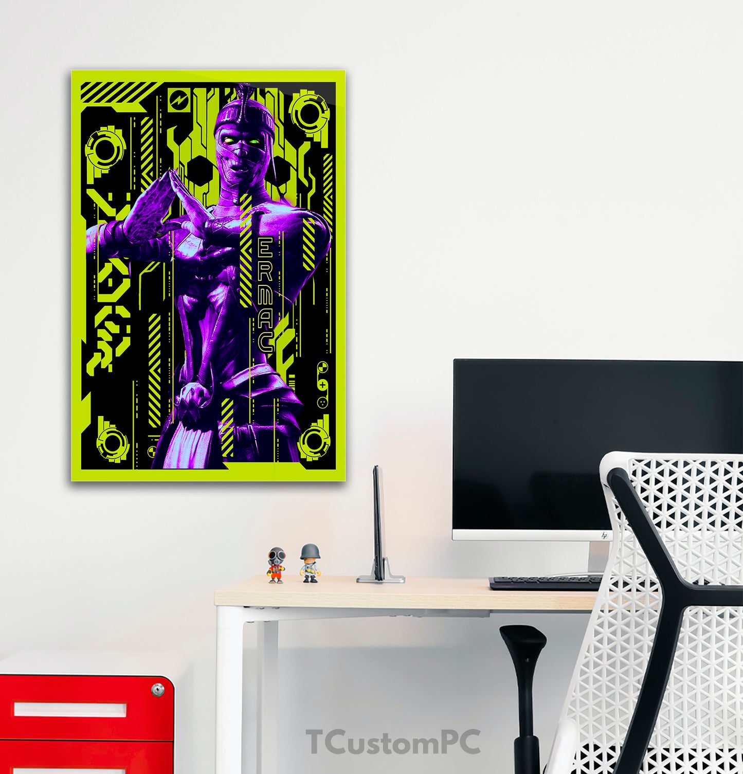 Cyber ​​world Ermac vector painting