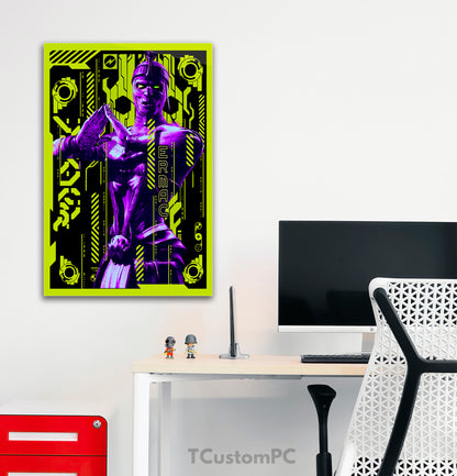 Cyber ​​world Ermac vector painting