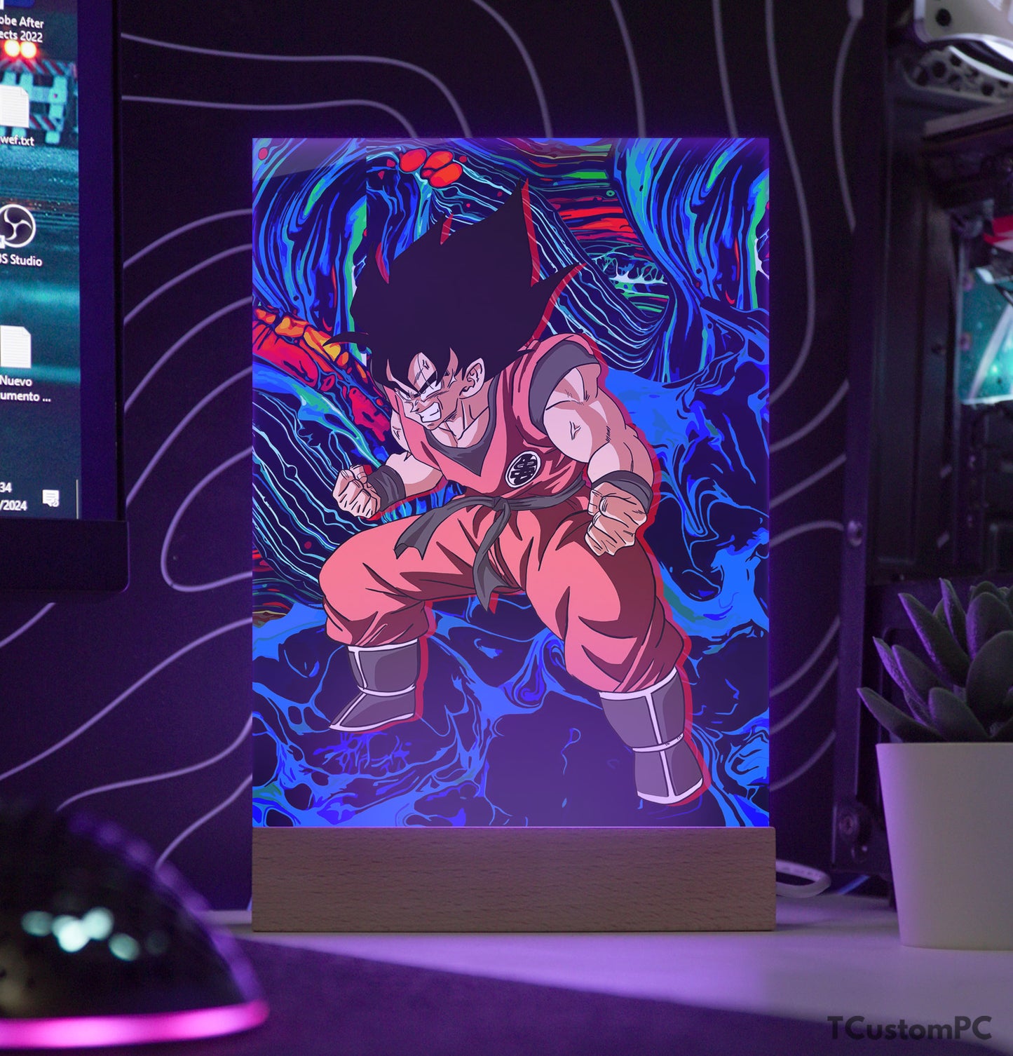 Vetor de inicialização do TC-Lamp DBZ Goku