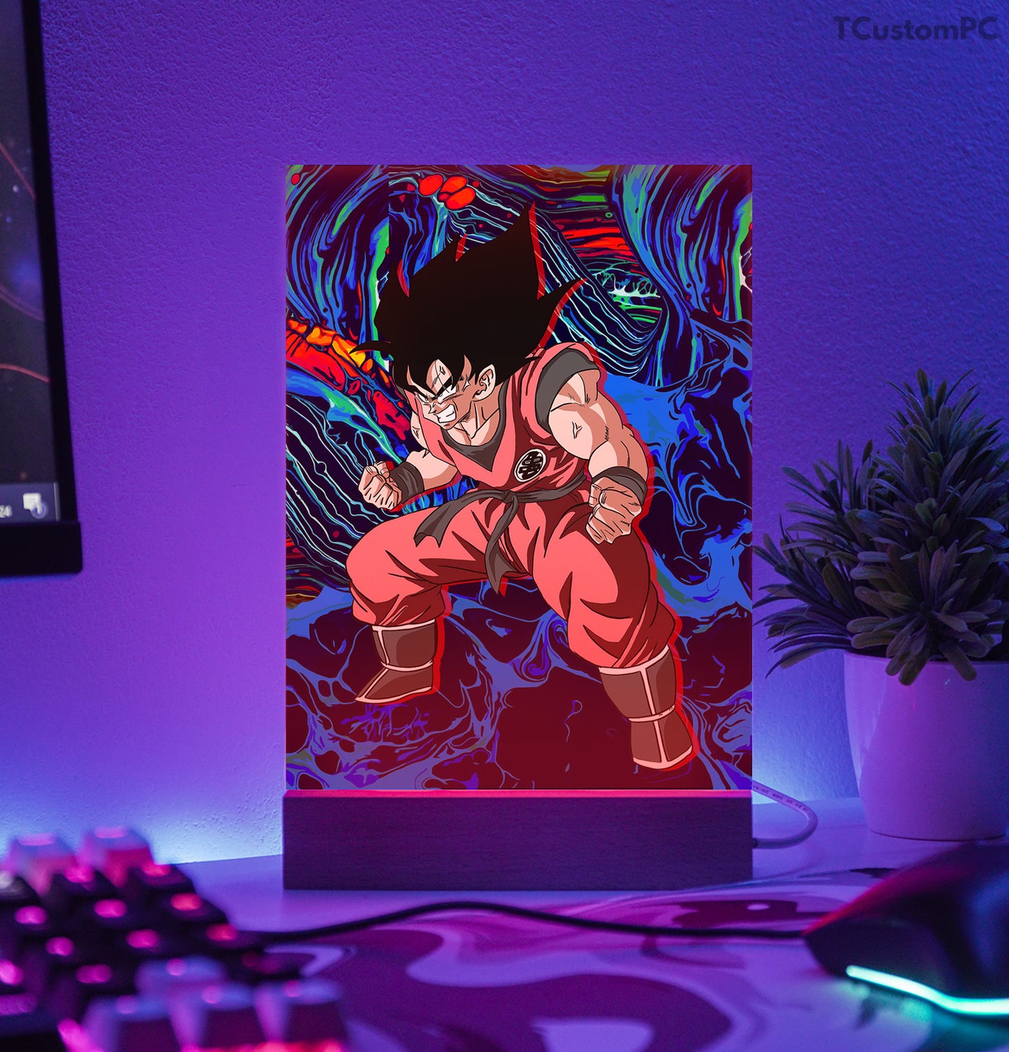 TC-Lamp DBZ Goku powerup vector