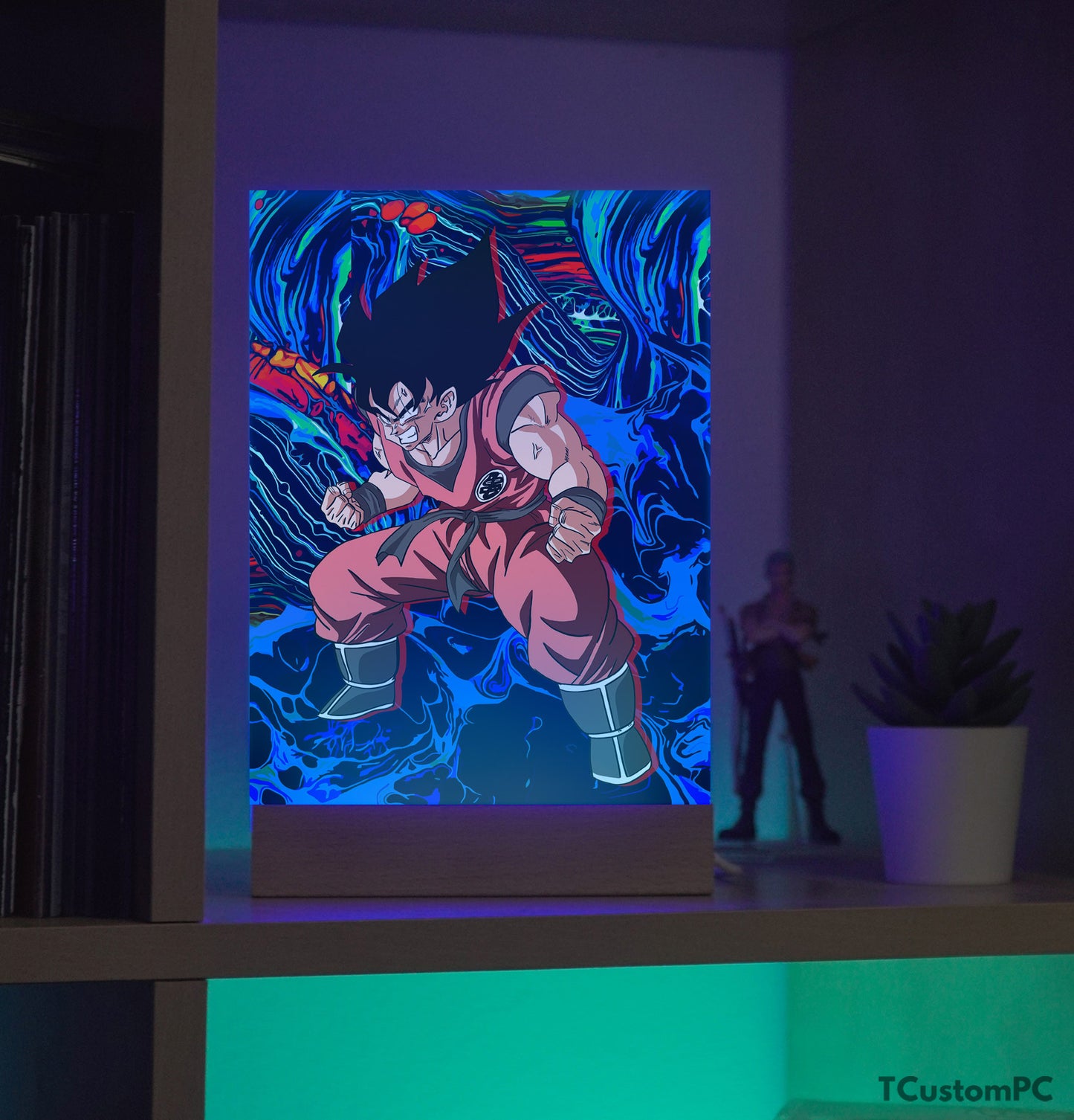 TC-Lamp DBZ Goku powerup vector